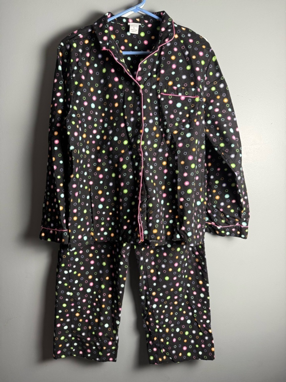 Taylor Marc's 100% Cotton Flannel 2 Pc Pajama Set Womens Sz L